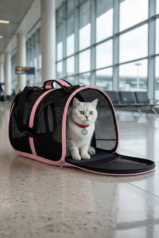 Uçuş Standartlarına Uygun Kedi Taşıma Çantası | Kabin Boy Pet Taşıma Çantası | Vigi Store
