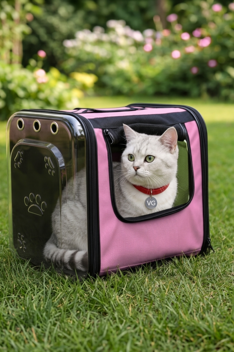 TV Tasarımlı Şeffaf Kedi Taşıma Çantası | Pet Sırt Çantası | Köpek Taşıma Çantası | Vigi Store